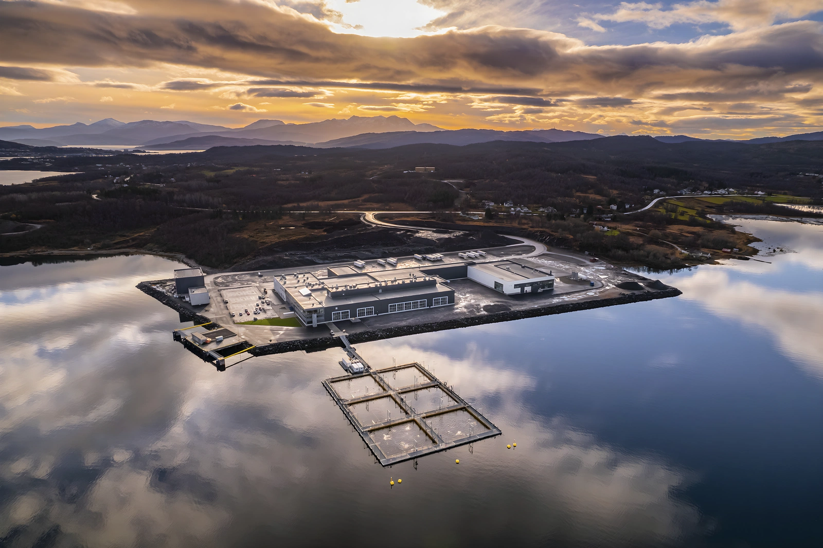 Visualisering av InnovaNor på Senja, vist før anlegget sto ferdig